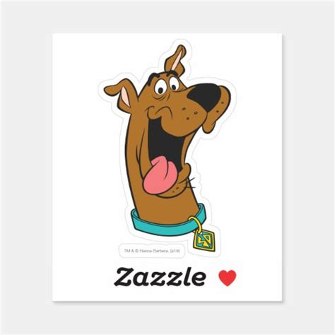 Scooby Doo Tongue Out Sticker Zazzle