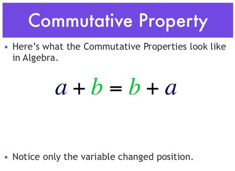 What Is Commutative Property Of Addition Education Is Around