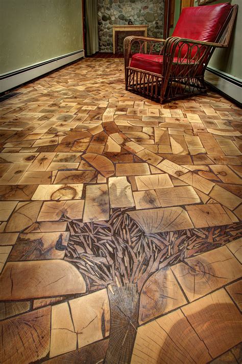 Carpet tiles are perhaps the easiest to install diy flooring. Yarema 184.jpg | End grain flooring, Flooring, Wood