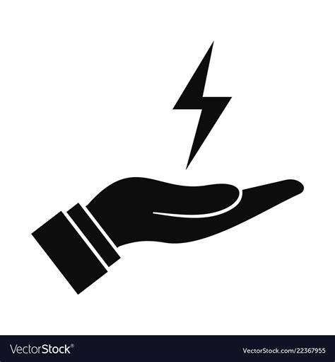 Save Energy Icon Simple Style Royalty Free Vector Image