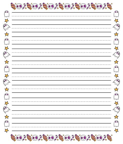 6 Best Images Of Free Printable Halloween Writing Paper Free