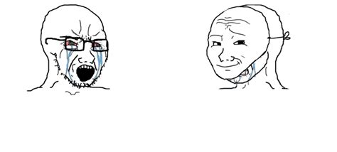 wojak mask crying vs crying meme blank template imgflip