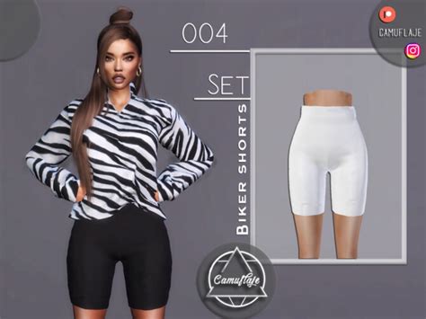 Set 004 Biker Shorts By Camuflaje At Tsr Sims 4 Updates