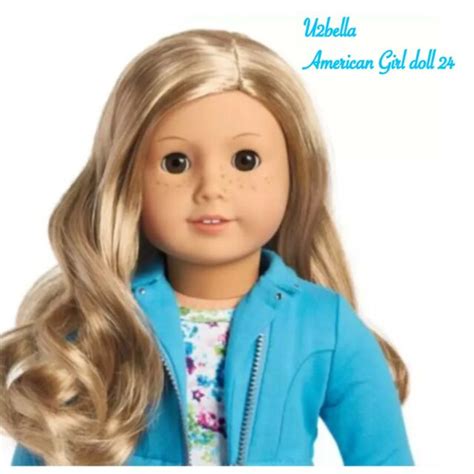 American Girl Truly Me 24 Doll Wavy Blonde Hair Freckles