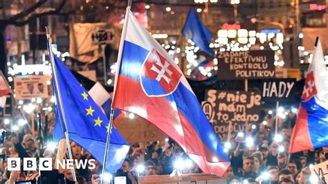 Slovakia Protests 65 000 Join Bratislava Anti Government Protests