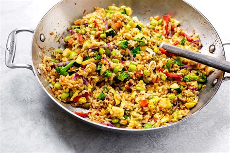 Vegetable Stir Fried Rice Recipe Vegetarian — The Mom 100