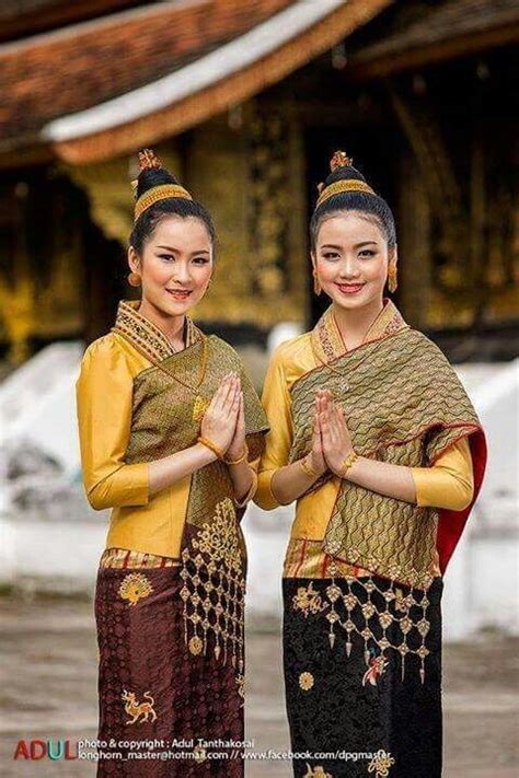 Northern Laos Luangprabang Fashion Laos Clothing Traditional Dresses Laos Wedding