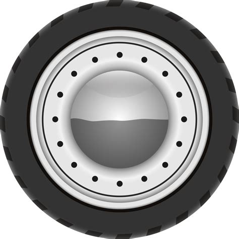 Retro Car Wheel Clipart Design Illustration 9391648 Png