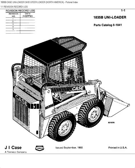 Case 1835b Skid Steer Loader Parts Catalog Manual