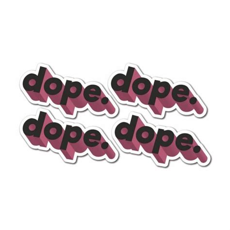 4x Dope Dude Sticker Decal Grunge Tattoo Laptop Luggage Travel Car Ebay