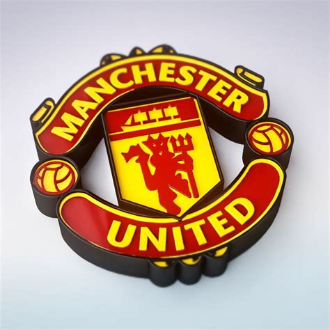 2048x2048 Manchester United 3d Logo Ipad Air Hd 4k Wallpapers Images