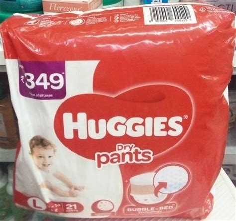 White Large Baby Diapers Pant Huggies At Price 180 Inrpack In