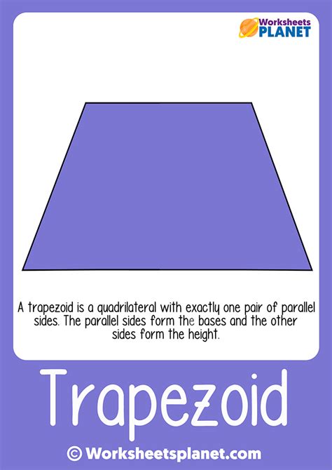 Trapezoid Shape For Kids