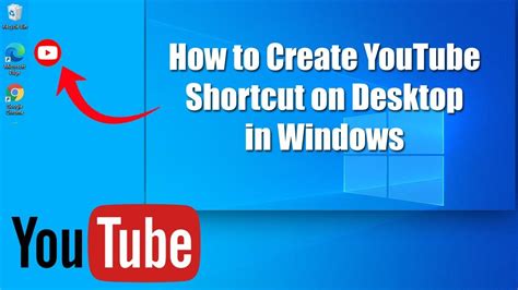 How To Create Youtube Shortcut On Desktop In Windows Pc Youtube