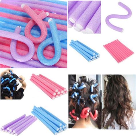 10pcs Curler Makers Soft Foam Bendy Twist Curls Tool DIY Styling Hair