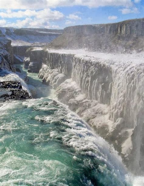 Alluring Planet Gullfoss Waterfall Iceland