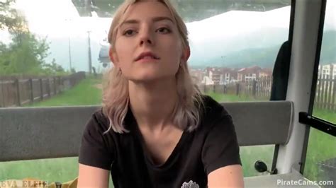 Oral Creampie TEEN SWALLOWS LOADS OF CUM ON A CABLE CAR PUBLIC