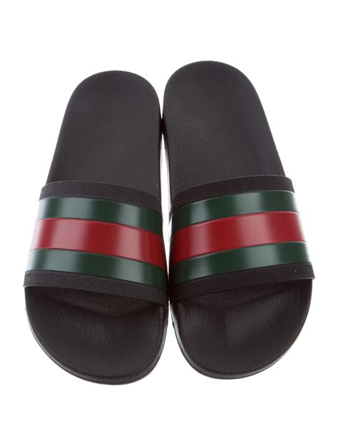Gucci Web Slide Sandals Shoes Guc176214 The Realreal