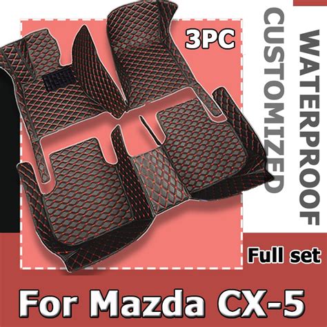 Car Floor Mats For Mazda Cx 5 Cx5 Kf 20172023 Leather Luxury Mat Rugs