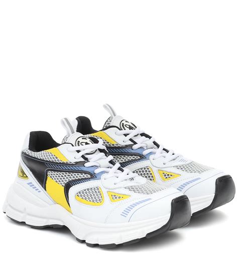 Axel Arigato Yellow & Blue Marathon Runner Sneaker Shoe In White | ModeSens