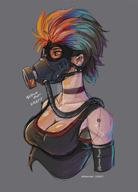 Gas Mask Girl By Wmdiscovery93 On Deviantart