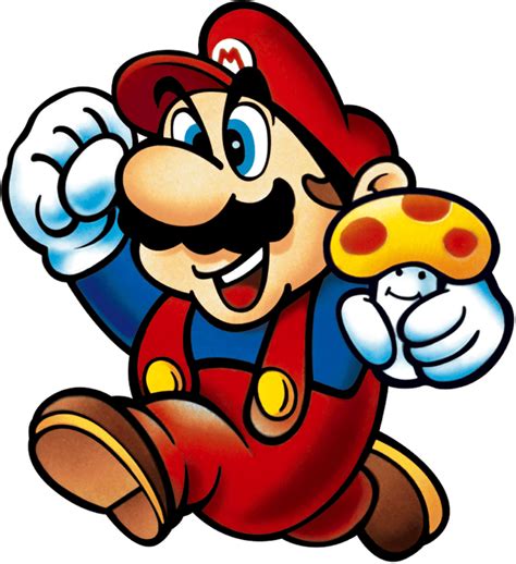 File Mario And Mushroom Smb Artwork Png Super Mario Wiki The Mario Encyclopedia