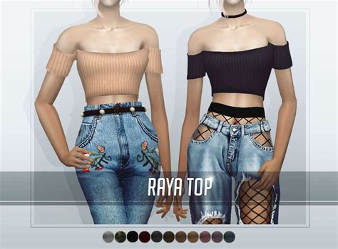 Tops The Sims 2 Af Raya Top 11 Colors The Sims 2 Af Depy Top