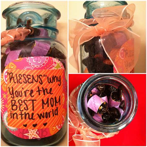 This jar of awesome is something i learned from tim ferriss. For Mothers Day- take an old Mason Jar an make a label ...