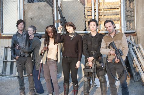 the walking dead 3x16 welcome to the tombs behind the scenes the walking dead photo