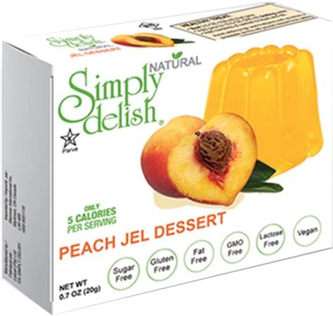 Simply Delish Natural Peach Flavour Jel Dessert 20 G Au