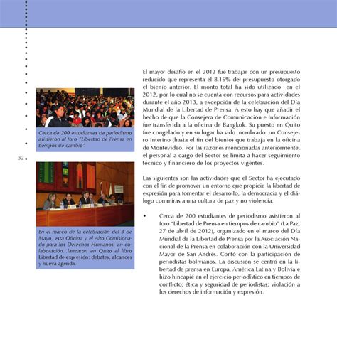Informe Anual De Actividades Unesco Quito 2012 By Unesco Issuu