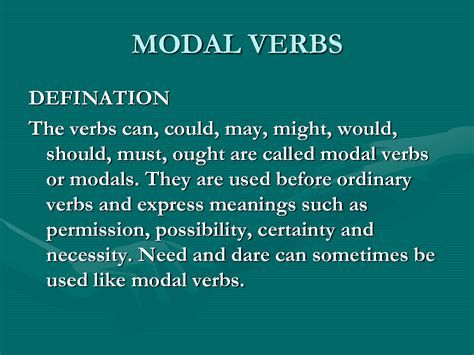 Grammar Blogging Project MODAL VERBS