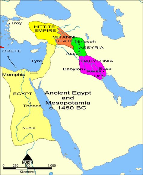 Fileancient Egypt And Mesopotamia C 1450 Bcpng Wikimedia Commons