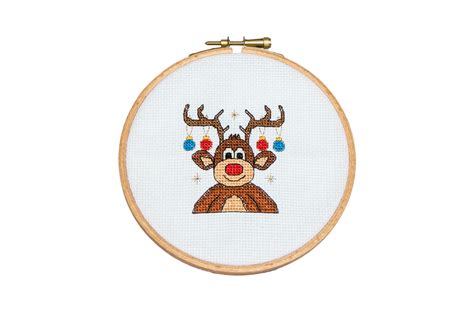 christmas cross stitch pattern rudolph the reindeer christmas cross stitch cross stitch