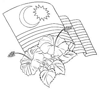 Mari Mewarna Bendera Negeri Lengkap E Kssr Sketch Coloring Page
