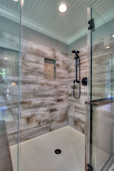 The farmhouse is another term to describe the rustic don't allow resale value to cause you to write off laminate altogether. 01 Insane Rustic Farmhouse Shower Tile Remodel Ideas ...