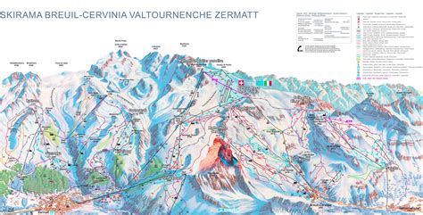 Zermatt Cervinia Piste Map