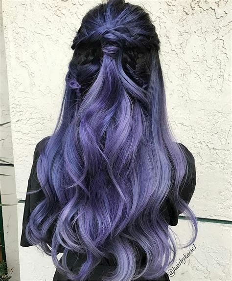Black And Dark Lavender Hair Hair Color Purple Hair Color Dark
