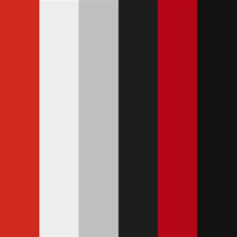 Red Black And Gray Color Palette Black Color Palette Grey Color