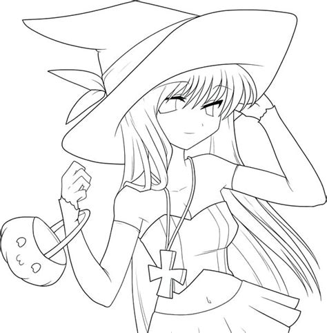 Cute Witch Coloring Pages At Free Printable