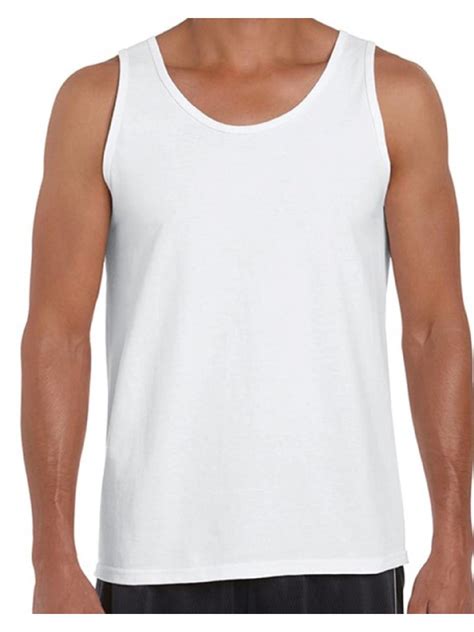 Gildan Men Tank Top Cotton Sleeveless Shirts For Him Mens Muscle Shirts
