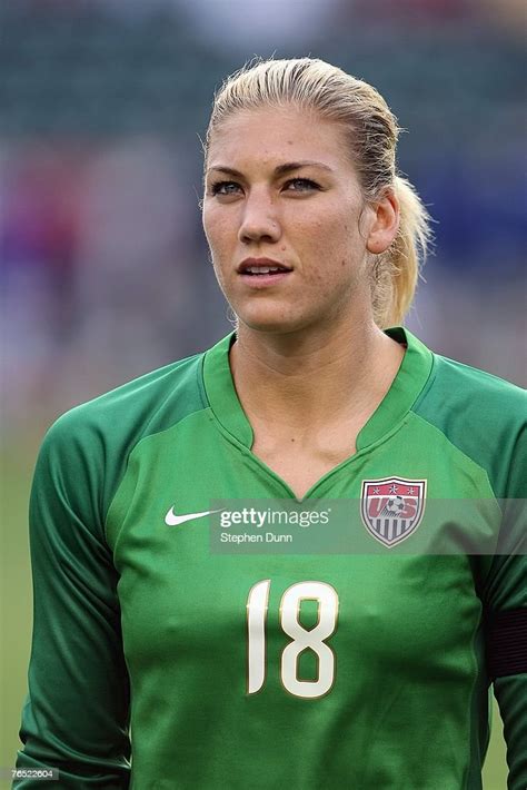 Goalkeeper Hope Solo Of The Usa Womens National Team Looks On News Photo Getty Images