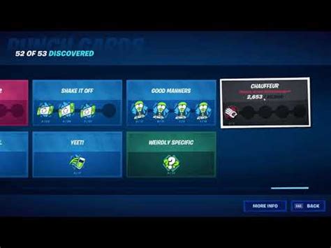 All the punch cards in fortnite listed. Fortnite - New punch card N1 (Car update) - YouTube