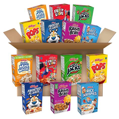 Kelloggs Breakfast Cereal Variety Pack Assortment Varies Single Serve