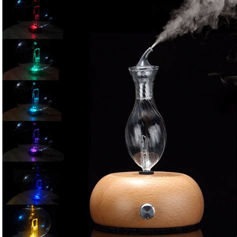 Pro Nebulizing Pure Essential Oils Fragrances Aromatherapy Wood And Glass Diffuser