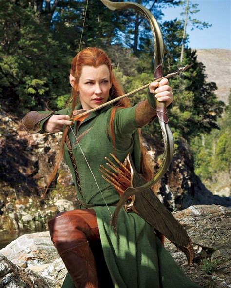 New Hobbit Pics Offer First Glimpse Of Evangeline Lillys Elf Tauriel
