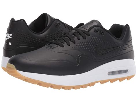 Nike Air Max 1g Faux Leather And Rubber Golf Shoes In Black For Men Lyst