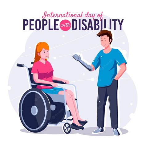 Free Vector International Day Of People With Disability Flat Design