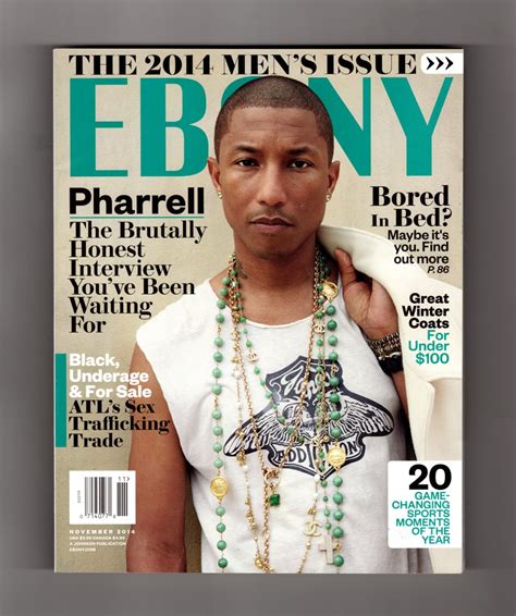 ebony magazine november 2014 pharrell williams cover the 2014 men s issue jennifer caroll