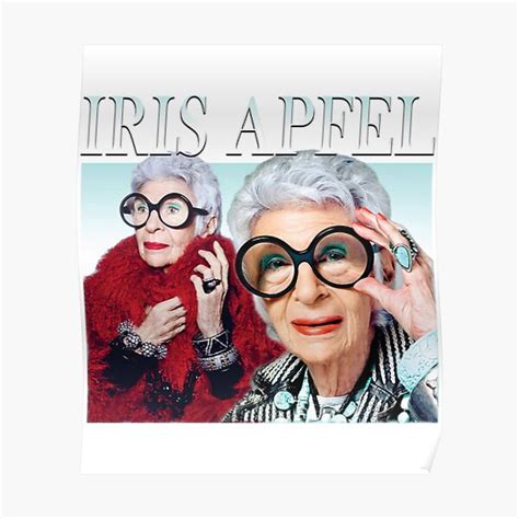 Iris Apfel Model Poster For Sale By Angereedy Redbubble